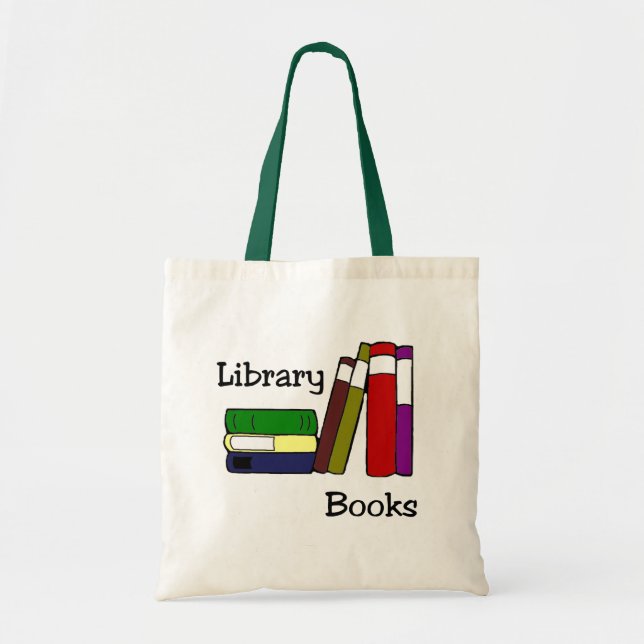 Bolsa de Tote del Libro de la Biblioteca (Frente)