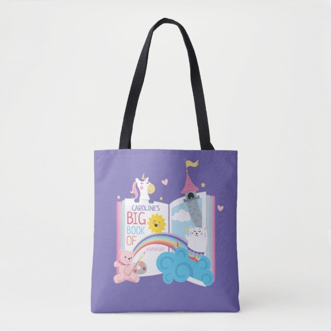 Bolsa de Tote del libro de la biblioteca Chica cap (Anverso)