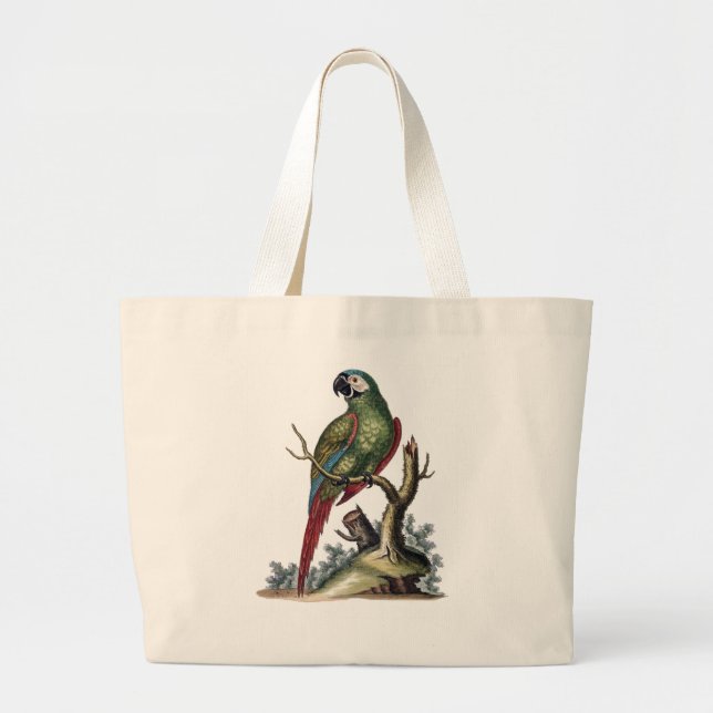 Bolsa de Tote del loro antiguo (Frente)