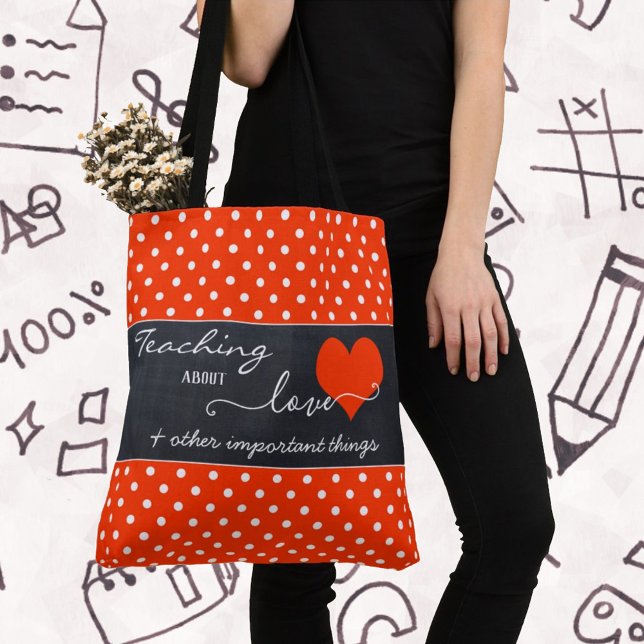 Bolsa de Tote del maestro de los puntos rojos de p (Subido por el creador)