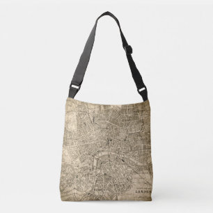 Bolsa de Tote del Mensajero de Viaje del Mapa de L