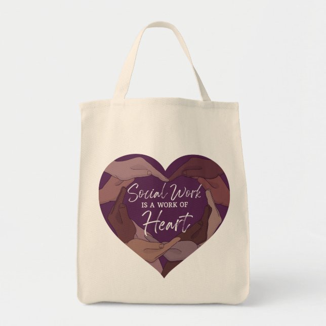 Bolsa de Tote del mes del trabajo social (Frente)