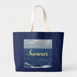 Bolsa De Tote Del Océano Azul De Verano