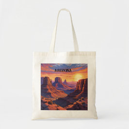 Bolsa De Tote Del Paisaje Del Desierto De Arizona