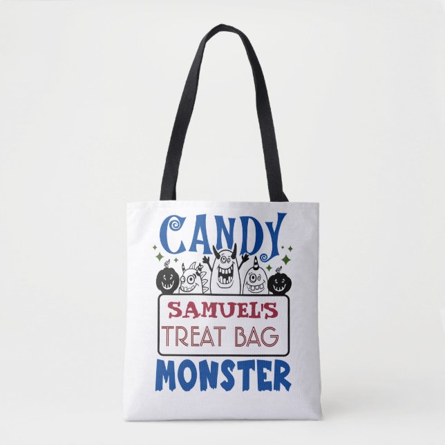 Bolsa de Tote del Personalizado Candy Monster de H (Anverso)