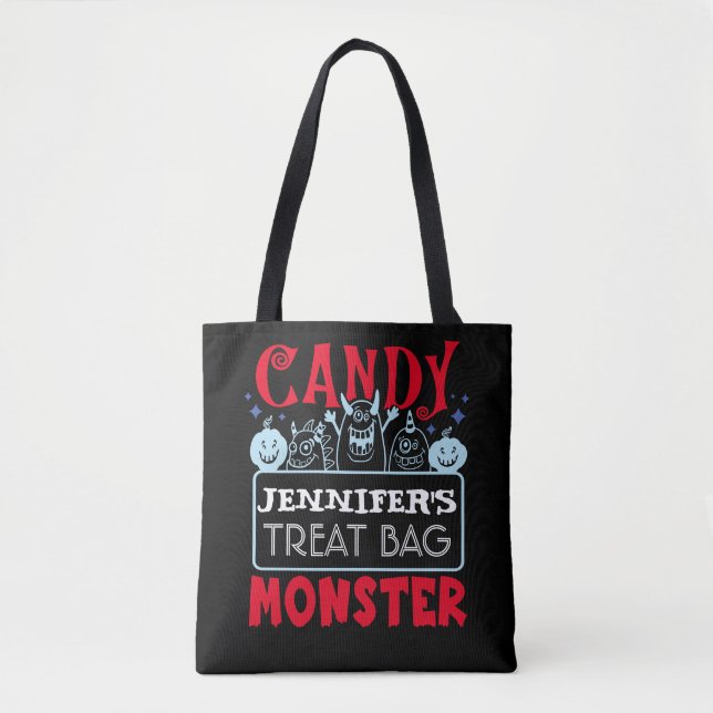Bolsa de Tote del Personalizado Candy Monster de H (Anverso)