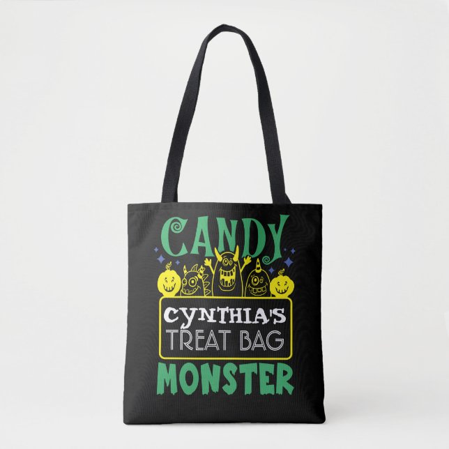 Bolsa de Tote del Personalizado Candy Monster de H (Anverso)
