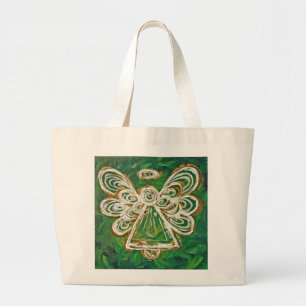 Bolsa de Tote del Personalizado de arte Angel Guar