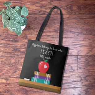 Bolsa de Tote del profesor de Chalkboard falsa con
