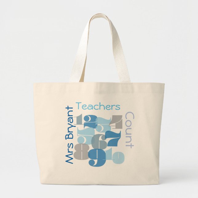 Bolsa de Tote del profesor personalizado (Frente)