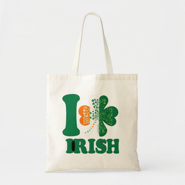 Bolsa De Tote Del Shamrock Del Orgullo Irlandés |  (Frente)