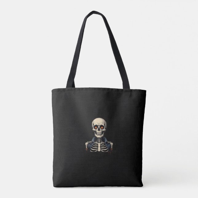 Bolsa de Tote del Skeleton de Halloween - Fantasía (Reverso)