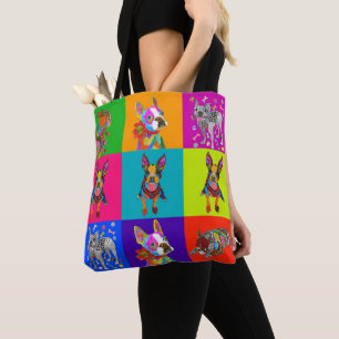 Bolsa de Tote del Terrier Boston, dulce y colorida