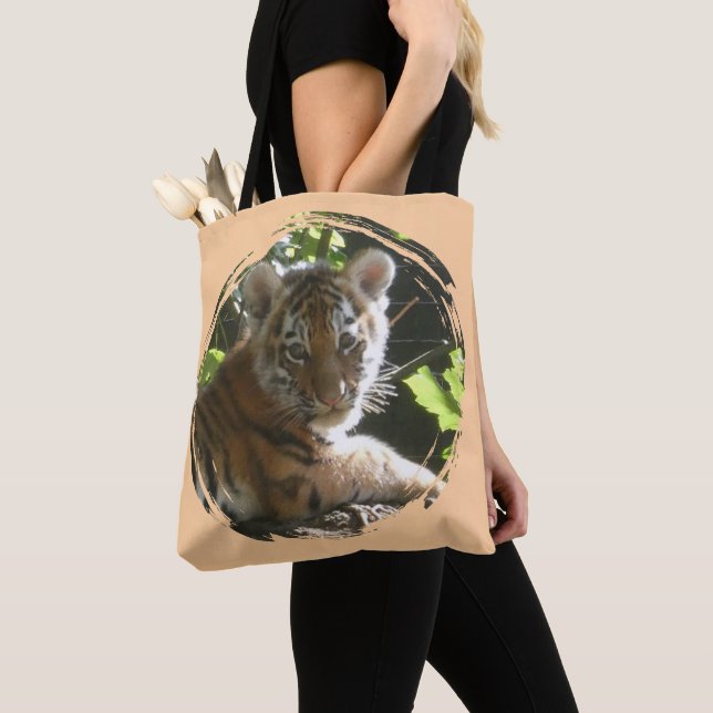 Bolsa de Tote del tigre del bebé lindo (Detalle)