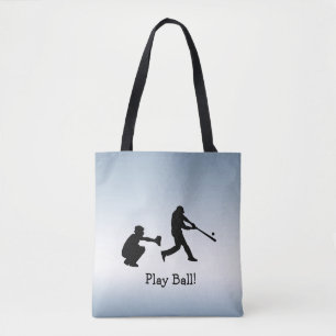 Bolsa de Tote Deportes de Ball Blue Baseball