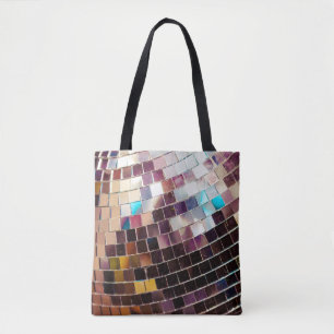 Bolsa de tote disco espejada