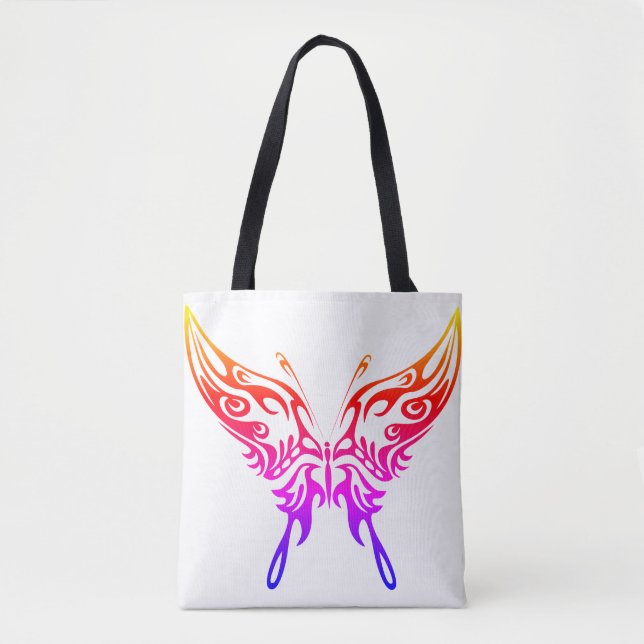 Bolsa de Tote, diseño de "Aura de la mariposa", mu (Anverso)