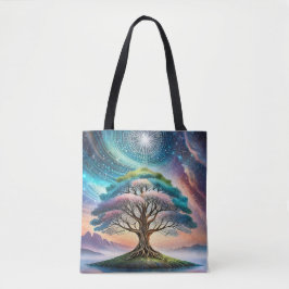 Bolsa de tote - diseño gráfico de árbol de vida