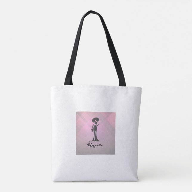 Bolsa de tote diva a la venta. (Reverso)