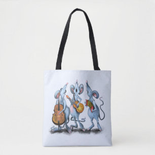 Bolsa de Tote divertida con banda de música del ra