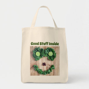 Bolsa de Tote divertida reutilizable sonriente de