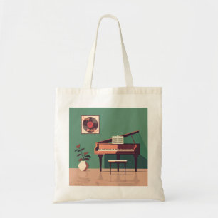 Bolsa De Tote Elegante Con Temas Musicales