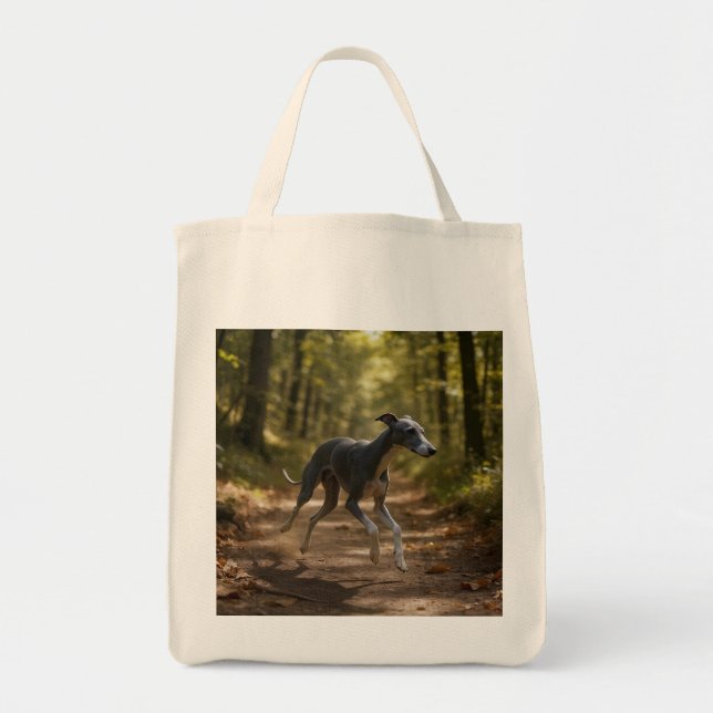 Bolsa De Tote Elegante De La Compra Del Greyhound  (Frente)