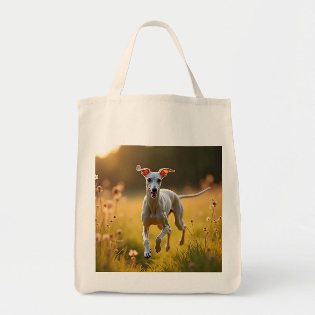Bolsa De Tote Elegante De La Compra Del Greyhound  (Frente)