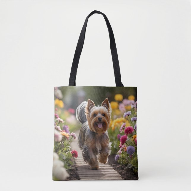Bolsa de tote elegante de Yorkshire Terrier (Anverso)