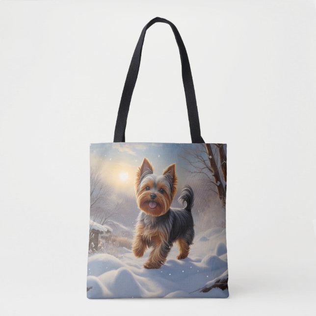 Bolsa de tote elegante de Yorkshire Terrier (Anverso)