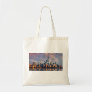 Bolsa de Tote en el Skyline de Nueva York