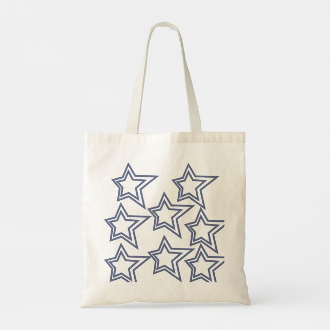 Bolsa De Tote En Forma De ilustracion De Estrella (Reverso)