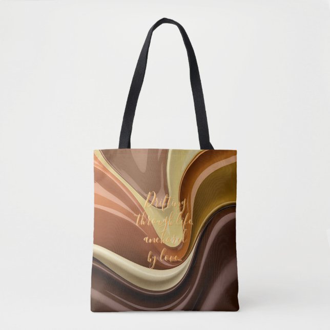 Bolsa de tote en un gráfico abstracto elegante (Anverso)