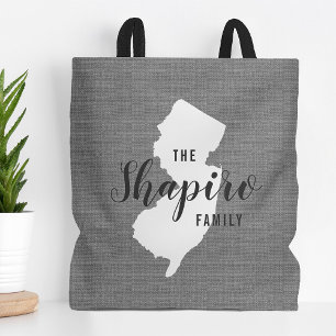 Bolsa de Tote Estatal Monograma de la Familia de N