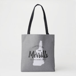 Bolsa de Tote Estatal Monograma de la Familia New