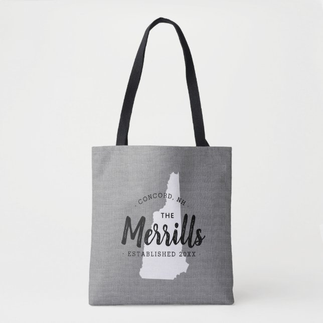 Bolsa de Tote Estatal Monograma de la Familia New  (Anverso)