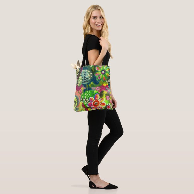 bolsa de tote floral (Puesto)