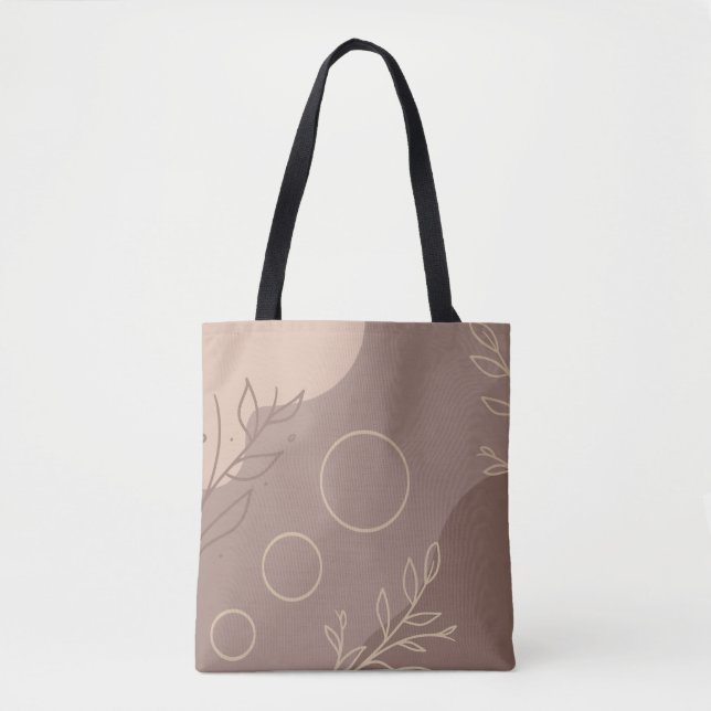 Bolsa De Tote Floral Abstracta Moderna (Anverso)
