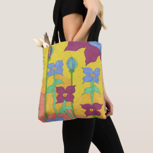 Bolsa de Tote Floral Bohemiana Amarilla Sunshine