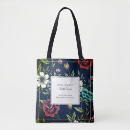 Bolsa de tote floral de doble partera personalizad
