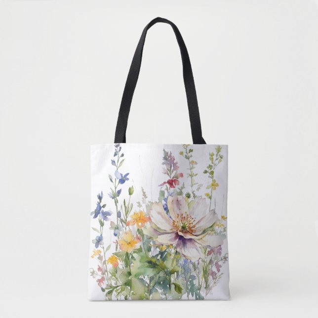 Bolsa de Tote Floral de moda (Anverso)