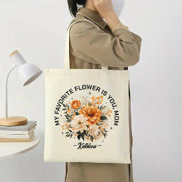 Bolsa de tote floral para mamá, regalo del Día de 