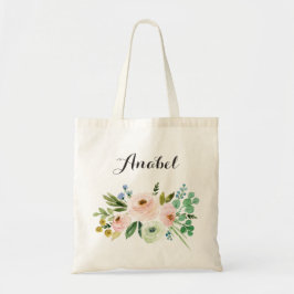 Bolsa de tote floral personalizada