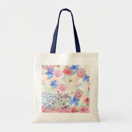 Bolsa De Tote Floral Romántica - Tote Chica suave 
