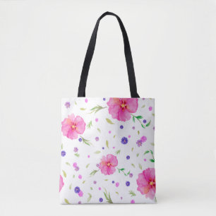 Bolsa de Tote Floral Rosa para Mamá - Diseño de Ac