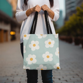 Bolsa de tote floral, Tote de patrón de dias cúrcu
