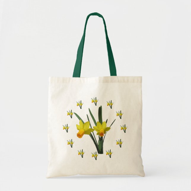 Bolsa de Tote - Flores de Daffodil (Frente)