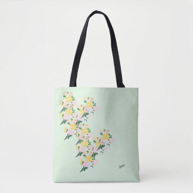 Bolsa de Tote: Flores de primavera (Anverso)