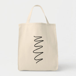 Bolsa De Tote Flux Swirl Canvas - Negro