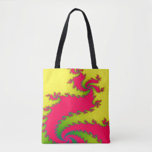Bolsa de Tote fractal de dragón de Año Nuevo chino